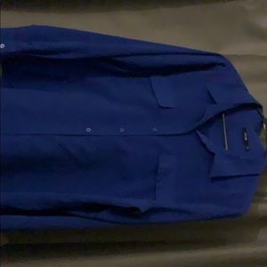 Long sleeve button up,   Navy